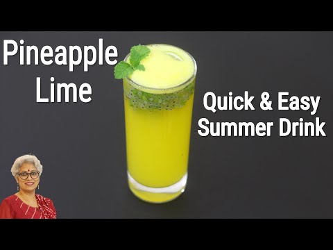 Pineapple Lime Juice - Quick & Easy Pineapple Lemon Juice - Summer Drinks | Skinny Recipes