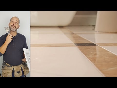 How to install a rectified porcelain tile floor