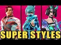 fortnite all super styles in chapter 6 season 1