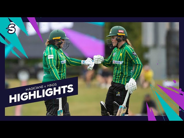 High Scoring 5 Over Run Chase! Canterbury Magicians V Central Hinds | Highlights Super Smash 2026
