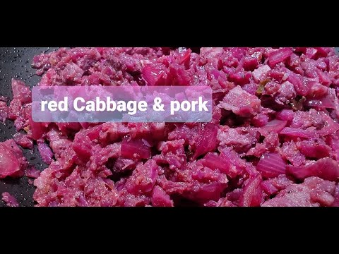 Red Cabbage and Pork Recipe (Polish Recipe !)