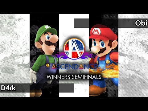 Smash 4: D4rk (Luigi) V Obi (Mario) - Ascendance 92 Tournament SSB4