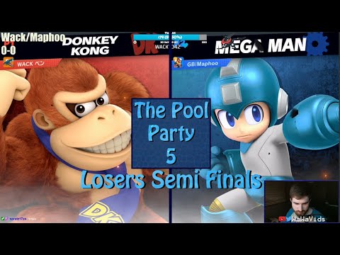 The Pool Party 5 Losers Semi Finals WACK (Donkey Kong) Vs. Maphoo (Megaman)