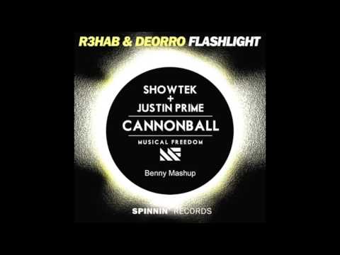 R3hab & Deorro VS Showtek & Justin Prime ft Matthew Koma  FlashlightxCannonball (Benny mashup)