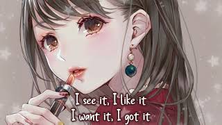 Nightcore ⇢ 7 Rings (Ariana Grande/Lyrics)