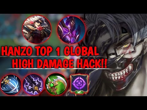 Secret Weapon Hanzo Build Broken Damage To Destroy 2 Hero Annoying | Hanzo Top 1 global Best Build