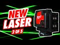 MILWAUKEE 3 PLANE LASER // HIGH INTENSITY GREEN! // USB RECHARGEABLE  #3521-21 // 5 VIDEO SERIES!