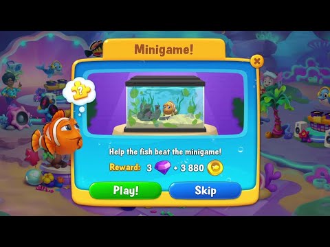 @Fishdom Level 10817 - Special Level 10824 Challenge and Minigame!