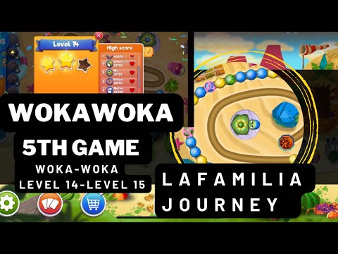 SATISFYING WOKA-WOKA LEVEL 14-LEVEL 15 :My 5th game playing WOKAWOKa|