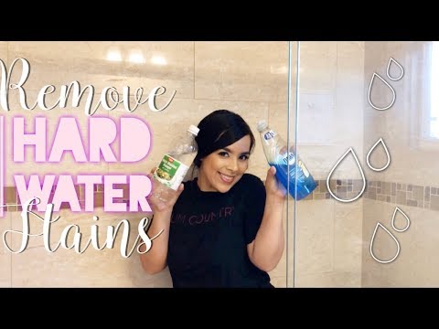 HOW TO REMOVE HARD WATER STAINS || SHOWER DOORS