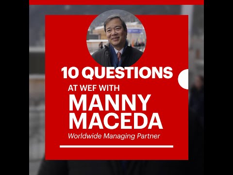 Manny Maceda at the World Economic Forum's 2023 Annual Meeting