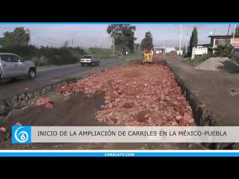 Comienzan los trabajos de ampliación de carriles en la Federal México-Puebla