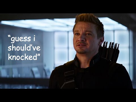 hawkeye saying iconic things for 2 minutes straight