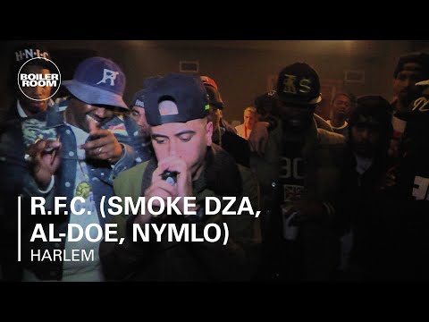 R.F.C. (Smoke DZA, Al-doe, NymLo) Cypher - Boiler Room Rap Life Harlem