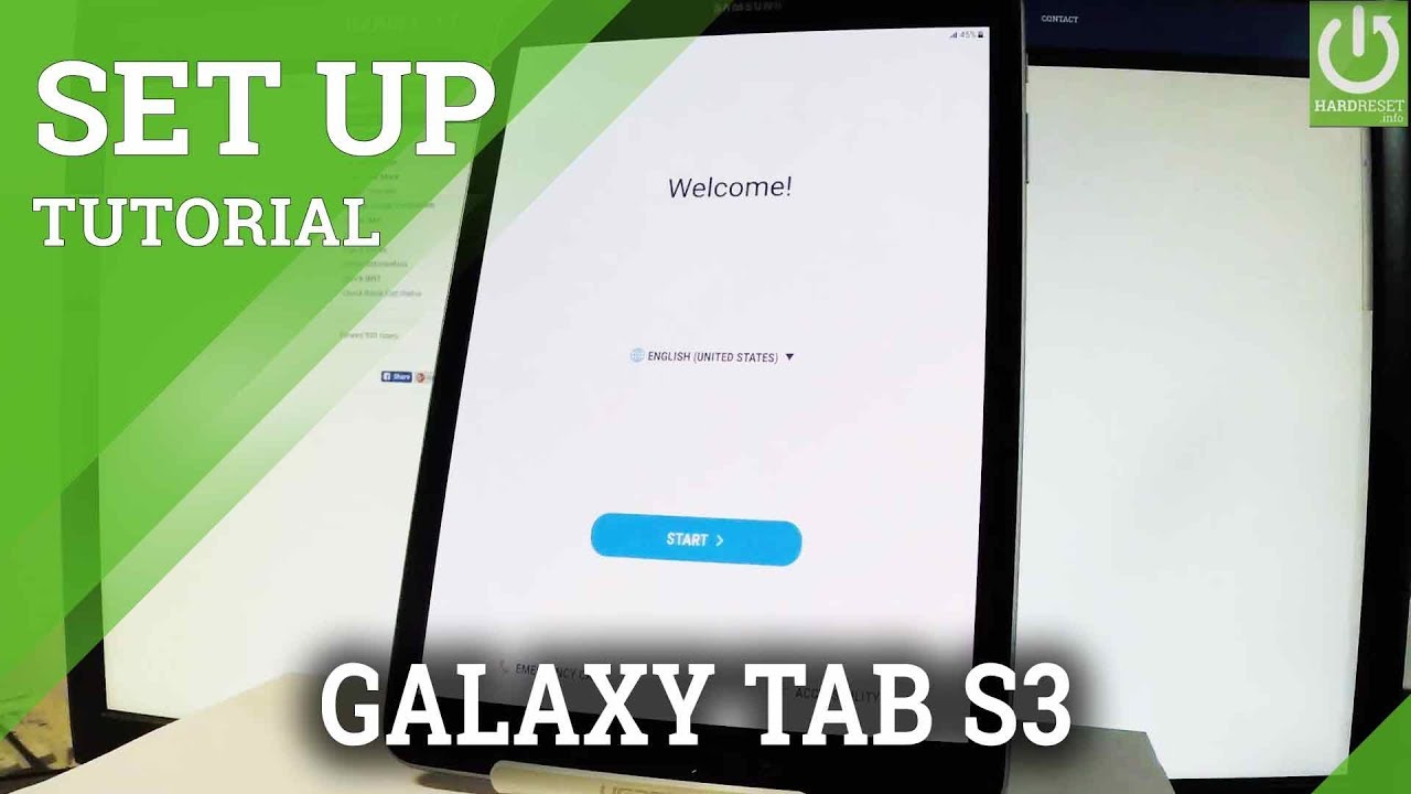 How to Set Up SAMSUNG Galaxy Tab S3 - Galaxy Tab Configuration