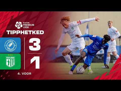 JK Jalgpallikool Tammeka Tart 3-1 FC Flora Tallinn 