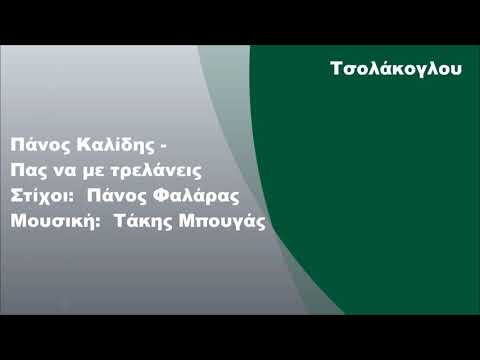 Πάνος Καλίδης - Πας να με τρελάνεις, Στίχοι