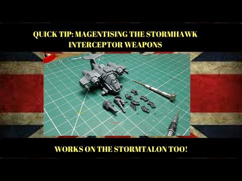 Quick Tip: Magnetising the Warhammer 40k Space Marine Stormhawk/Stormtalon weapons