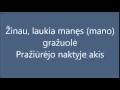 Liube Ty Nesi Menya Reka LIETUVIŠKAI