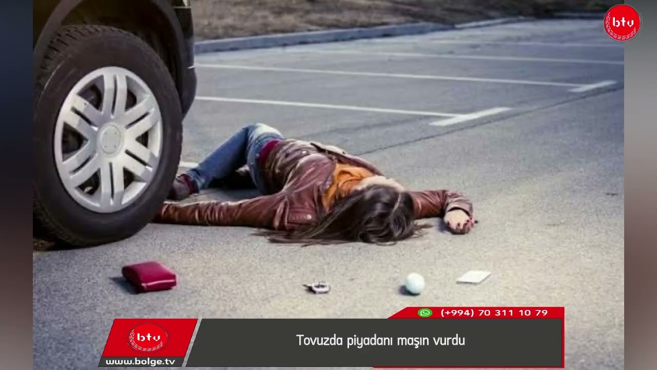 Tovuzda piyadanı maşın vurdu