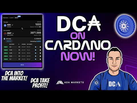 DCA Now LIVE on Cardano Through ADA Markets