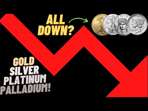 Gold, Silver, Platinum And Palladium Are All Down For The Week! The Market Has Seemingly Gone MAD!