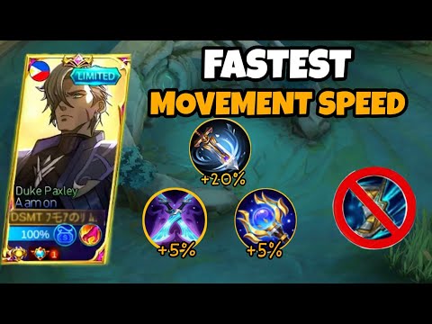 AAMON MOVEMENT SPEED HACK 🔥 PLUS ONE SHOT BUILD PERFECT TO SCAPE ENEMY |MLBB