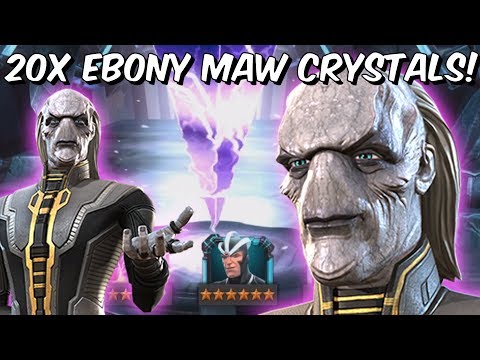 20x 6 Star Ebony Maw Cavalier Featured Crystal Opening! - Marvel Contest of Champions
