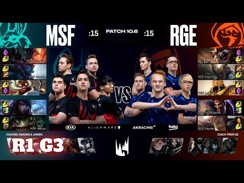 Misfits vs Rogue - Game 3 | Round 1 PlayOffs S10 LEC Spring 2020 | MSF vs RGE G3