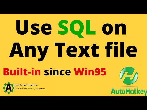 How to run SQL queries on local text files