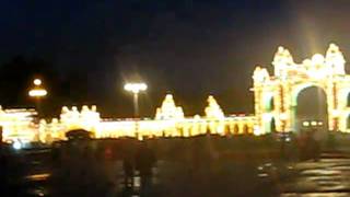 preview picture of video 'Illuminations Mysore Palace'