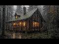 Mountain Cabin Rain ️ Deep Sleep Rain Therapy Night Relaxation Ambience