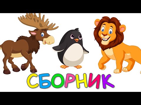 Сборник - Лесные животные | Зоопарк 2 | Викторина Учим животных -   Развивающие мультики для детей