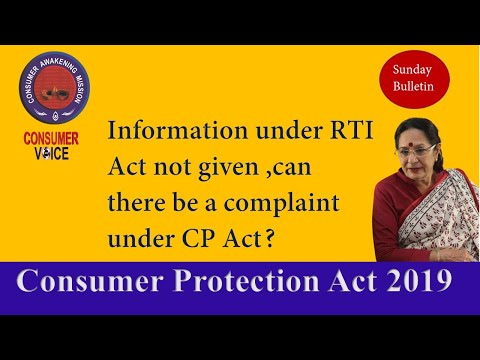 Information refused under RTI Act,can there be complaint under CP Act?