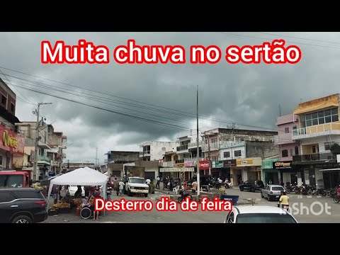 Feira livre de rua e comércio em desterro Paraíba
