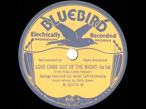 1936 George Hall - Love Came Out Of The Night (Dolly Dawn, vocal)