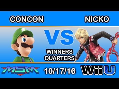 MSM 70 - SS | Mr. ConCon (Luigi) Vs. 2S | Nicko (Shulk) Winners Quarters - Smash Wii U