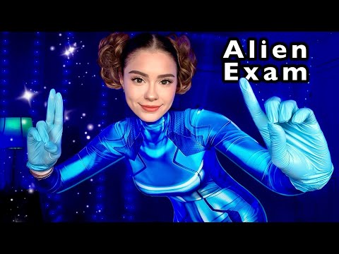 ASMR ALIEN FULL BODY EXAM 👽 Cranial Nerve Examination 3 Hours for Deep Sleep 👽