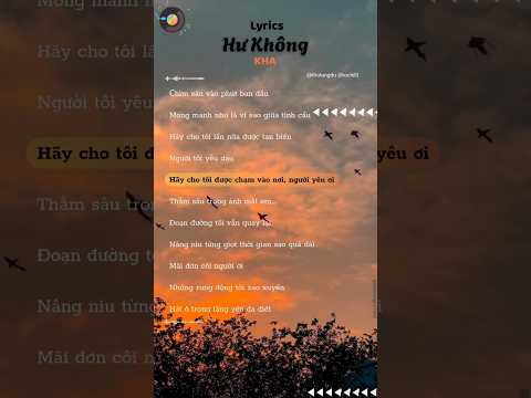 Hư Không - KHA | Chìm sâu vào phút ban đầu, mong manh như là vì sao giữa tinh cầu... #suy #tamtrang