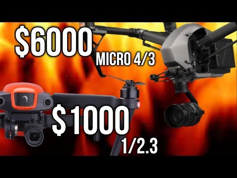 Autel Evo Drone compared to X5 Camera on DJI Inspire 2