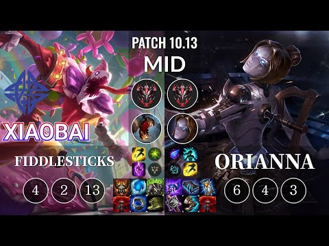ES Xiaobai Fiddlesticks vs Orianna Mid - KR Patch 10.13