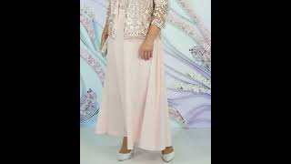 Růžové společenské šaty pro plnoštíhlé s kabátkem "Kristy" 