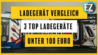 Autobatterie-Ladegerät Vergleich - Top 3 Ladegeräte unter 100 €