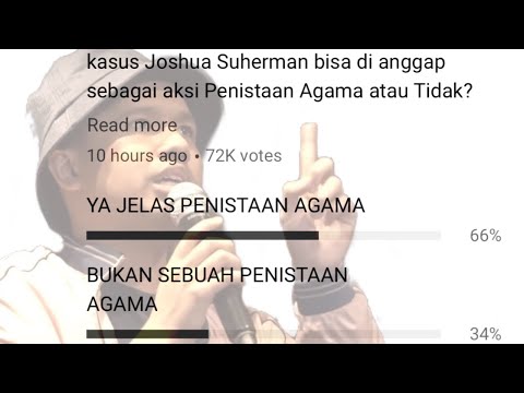 66% JOSHUA SUHERMAN MENISTA AGAMA.. TAPI...  (and a a little message from Ustad Wijayanto)