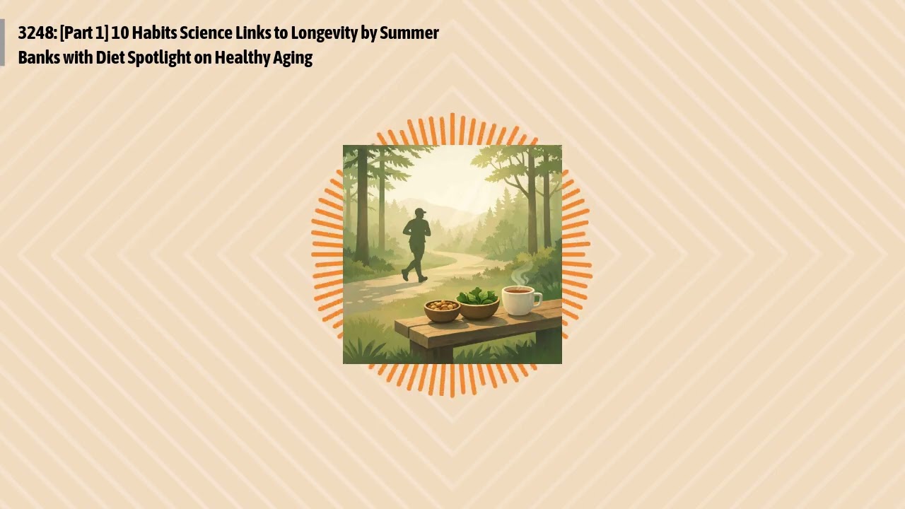 3248: [Part 1] 10 Habits Science Links to Longevity by Summer Banks with Diet Spotlight on...