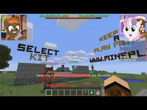 Button Mash and Sweetie Belle Play Minecraft Mineplex Mini Games
