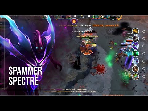 Spammer Spectre Safe Lane Dota 2 | Ranked Match | Gameplay