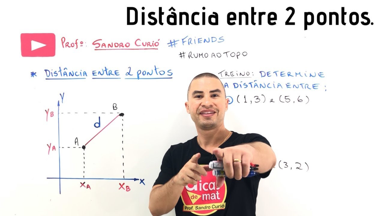 DISTÂNCIA ENTRE DOIS PONTOS | Plano Cartesiano | Geometria Analítica
