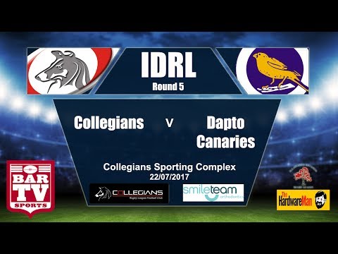 2017 IDRL Round 5 Catch-up Full Match Replay - Collegians vs Dapto Canaries