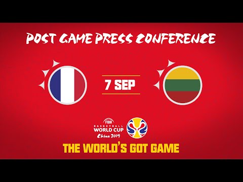 France v Lithuania - Press Conference - FIBA Basketball World Cup